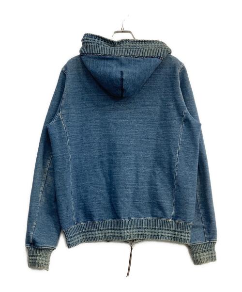 REMI RELIEF（レミレリーフ）REMI RELIEF (レミレリーフ) インディゴジップパーカー インディゴ サイズ:Lの古着・服飾アイテム
