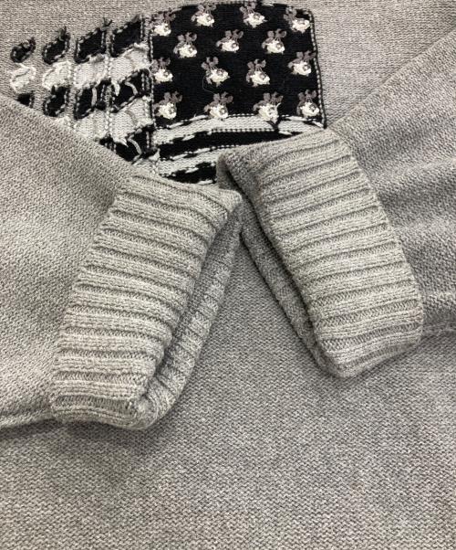 TTT MSW（ティー）TTT MSW (ティー) DAIRIKU (ダイリク) American Dream Inside-out Knit グレー サイズ:Freeの古着・服飾アイテム