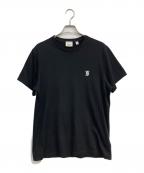 BURBERRYバーバリー）の古着「MONOGRAM MOTIF COTTON T-SHIRT」｜ブラック