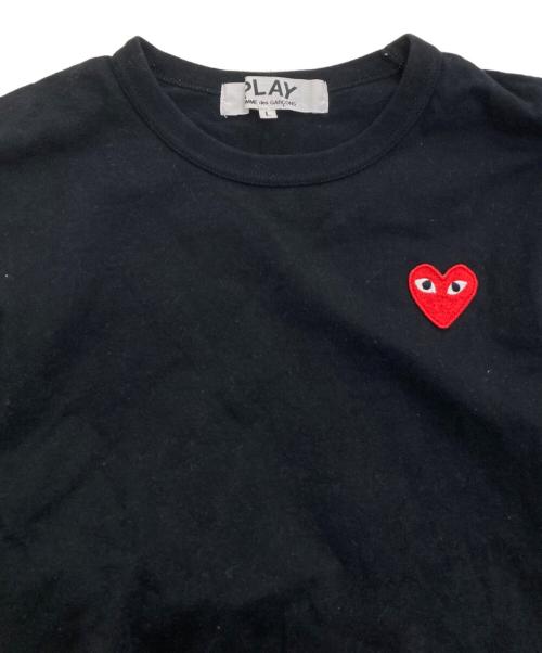 PLAY COMME des GARCONS（プレイコムデギャルソン）PLAY COMME des GARCONS (プレイコムデギャルソン) ワッペンカットソー　AD2019　AZ-T117 ブラック サイズ:Lの古着・服飾アイテム