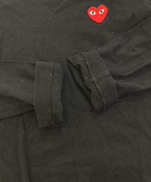 PLAY COMME des GARCONS（プレイコムデギャルソン）PLAY COMME des GARCONS (プレイコムデギャルソン) ワッペンカットソー　AD2019　AZ-T117 ブラック サイズ:Lの古着・服飾アイテム