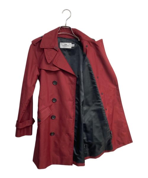 COACH（コーチ）COACH (コーチ) トレンチコート　F21800 ボルドー サイズ:XSの古着・服飾アイテム