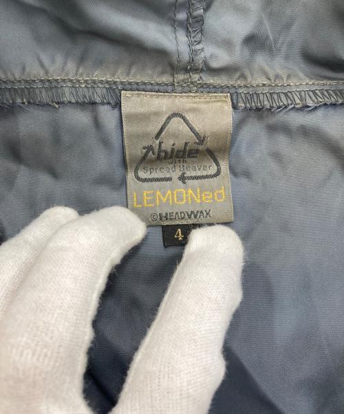 hide with spread beaver（ヒデウィズスプレッドビーバー）hide with spread beaver (ヒデウィズスプレッドビーバー) LEMONeD (レモネード) ナイロンジャケット　hide刺繍 ブラック×グレー サイズ:4の古着・服飾アイテム