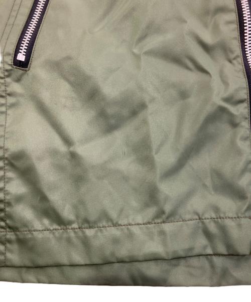 hide with spread beaver（ヒデウィズスプレッドビーバー）hide with spread beaver (ヒデウィズスプレッドビーバー) LEMONeD (レモネード) ナイロンジャケット　hide刺繍 グリーン×ネイビー サイズ:4の古着・服飾アイテム