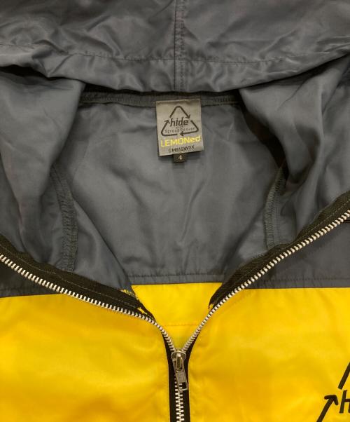 hide with spread beaver（ヒデウィズスプレッドビーバー）hide with spread beaver (ヒデウィズスプレッドビーバー) LEMONED (レモネード) ナイロンジャケット　hide刺繍 ネイビー×イエロー サイズ:4の古着・服飾アイテム