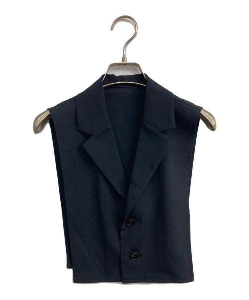 maturely（マチュアリー）maturely (マチュアリー) TW Detach Collar Jacket　13-18-0132-803 ネイビーの古着・服飾アイテム