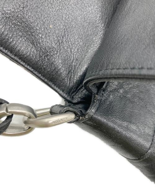 aniary（アニアリ）aniary (アニアリ) フラップレザーショルダーバッグ ブラックの古着・服飾アイテム