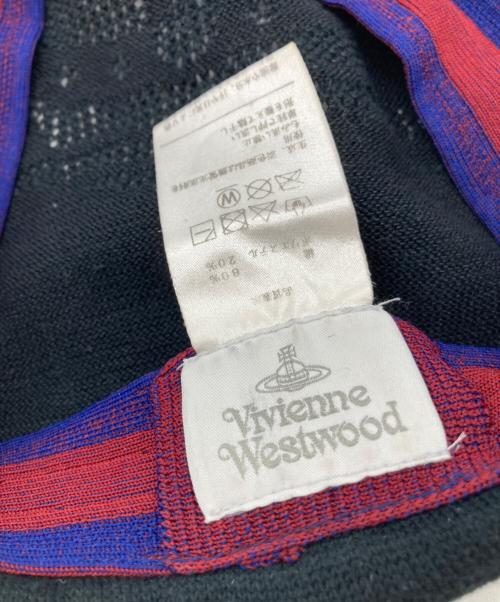 Vivienne Westwood（ヴィヴィアンウエストウッド）Vivienne Westwood (ヴィヴィアンウエストウッド) サマーベレー帽 ネイビー サイズ:SMの古着・服飾アイテム