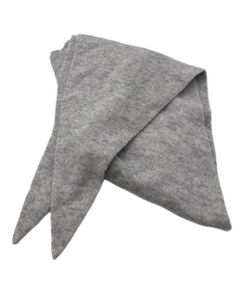 elegancese（エレガンセーゼ）elegancese (エレガンセーゼ) ひし形ニットストール グレーの古着・服飾アイテム