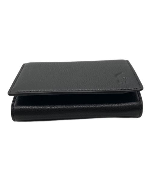 POLO RALPH LAUREN（ポロ・ラルフローレン）POLO RALPH LAUREN (ポロ・ラルフローレン) ジップコインケース付きIDカードケース ブラックの古着・服飾アイテム