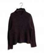 JURGEN LEHLヨーガンレール）の古着「ローゲージキャメルニット　J0194KB551」｜パープル