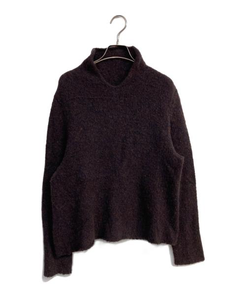 JURGEN LEHL（ヨーガンレール）JURGEN LEHL (ヨーガンレール) ローゲージキャメルニット　J0194KB551 パープル サイズ:Mの古着・服飾アイテム