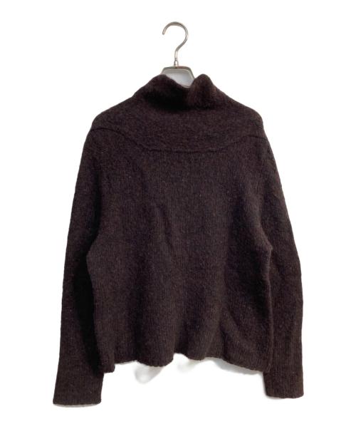 JURGEN LEHL（ヨーガンレール）JURGEN LEHL (ヨーガンレール) ローゲージキャメルニット　J0194KB551 パープル サイズ:Mの古着・服飾アイテム