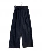 AP STUDIOエーピーストゥディオ）の古着「ストライプベルテッドパンツ　24030586720010」｜ネイビー