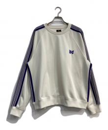 Needles（ニードルズ）の古着「Track Crew Neck Shirt　MR285」｜ホワイト×パープル