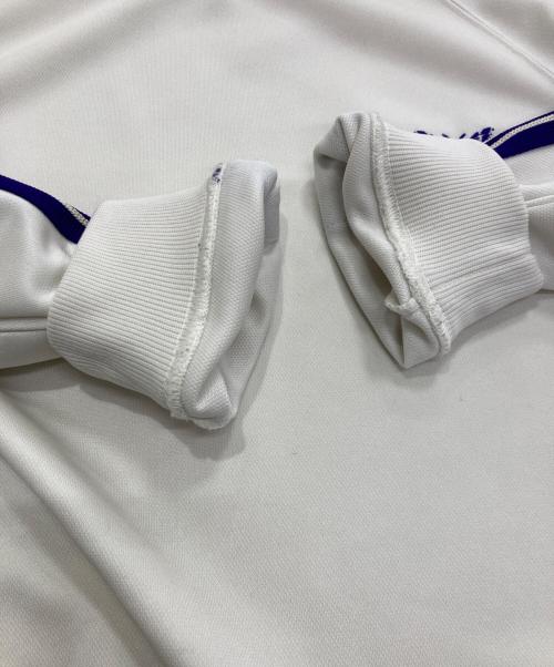 Needles（ニードルズ）Needles (ニードルズ) Track Crew Neck Shirt　MR285 ホワイト×パープル サイズ:Mの古着・服飾アイテム