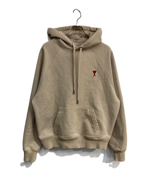 AMI Alexandre Mattiussi（アミアレクサンドルマテュッシ）AMI Alexandre Mattiussi (アミアレクサンドルマテュッシ) AMI DE COEUR HOODIE  USW205.747 ベージュ サイズ:Lの古着・服飾アイテム
