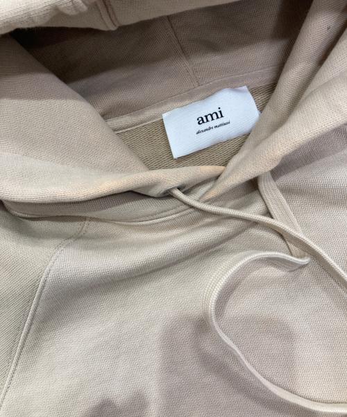 AMI Alexandre Mattiussi（アミアレクサンドルマテュッシ）AMI Alexandre Mattiussi (アミアレクサンドルマテュッシ) AMI DE COEUR HOODIE  USW205.747 ベージュ サイズ:Lの古着・服飾アイテム