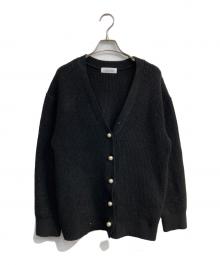 ARPEGE STORY（アルページュストーリー）の古着「ラメスパンコールVカーデ　15459190」｜ブラック