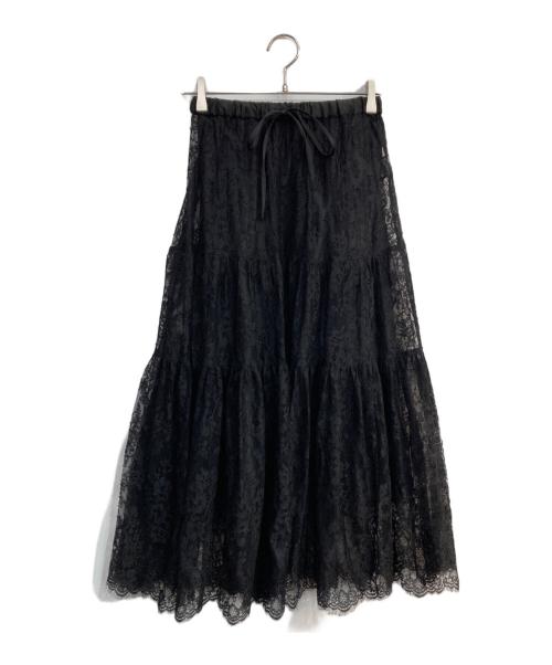 ARPEGE STORY（アルページュストーリー）ARPEGE STORY (アルページュストーリー) 総レース2WAYスカート ブラックの古着・服飾アイテム