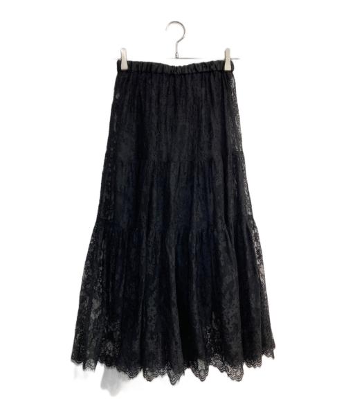 ARPEGE STORY（アルページュストーリー）ARPEGE STORY (アルページュストーリー) 総レース2WAYスカート ブラックの古着・服飾アイテム