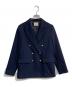 Demi-Luxe BEAMS（デミルクス ビームス）の古着「ドライギャバジン6ボタン ダブルジャケット　64-16-0532-126」｜ネイビー