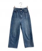 ARPEGE STORYアルページュストーリー）の古着「ワイドデニムパンツ　12374580」｜インディゴ