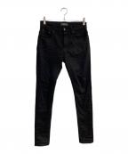 AMIRIアミリ）の古着「ダメージ加工ストレッチスキニーパンツ」｜ブラック