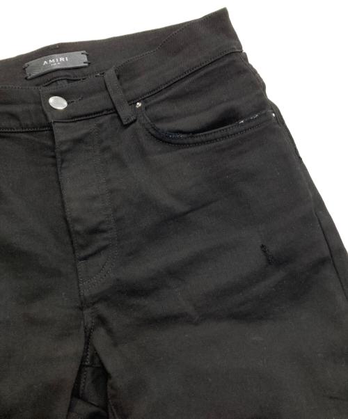 AMIRI（アミリ）AMIRI (アミリ) ダメージ加工ストレッチスキニーパンツ ブラック サイズ:30の古着・服飾アイテム