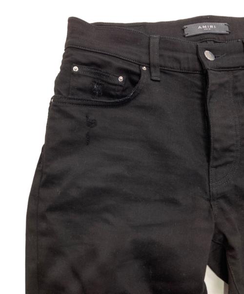 AMIRI（アミリ）AMIRI (アミリ) ダメージ加工ストレッチスキニーパンツ ブラック サイズ:30の古着・服飾アイテム