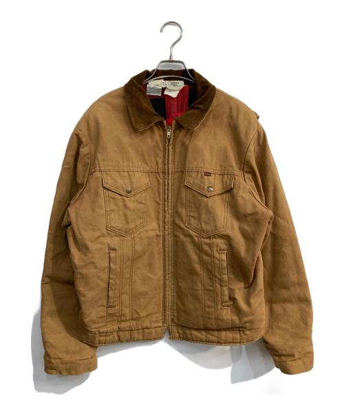 KEY IMPERIAL（キーインペリアル）Key IMPERIAL (キーインペリアル) 裏地フランネルダックワークジャケット　 TALONジップ 70～80's ブラウン サイズ:-の古着・服飾アイテム