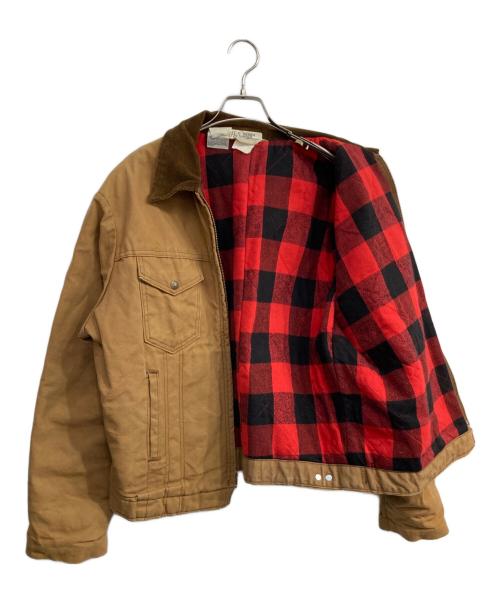 KEY IMPERIAL（キーインペリアル）Key IMPERIAL (キーインペリアル) 裏地フランネルダックワークジャケット　 TALONジップ 70～80's ブラウン サイズ:-の古着・服飾アイテム