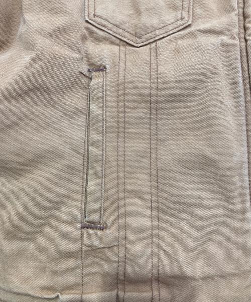 KEY IMPERIAL（キーインペリアル）Key IMPERIAL (キーインペリアル) 裏地フランネルダックワークジャケット　 TALONジップ 70～80's ブラウン サイズ:-の古着・服飾アイテム