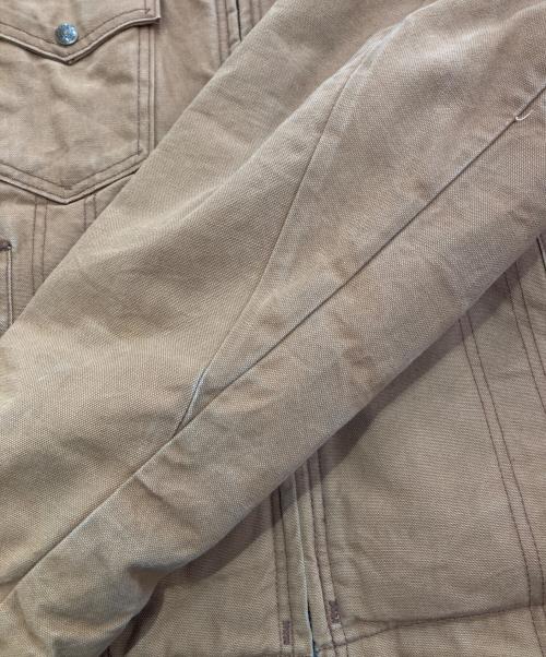 KEY IMPERIAL（キーインペリアル）Key IMPERIAL (キーインペリアル) 裏地フランネルダックワークジャケット　 TALONジップ 70～80's ブラウン サイズ:-の古着・服飾アイテム