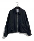 SHAREEFシャリーフ）の古着「2/72強圧縮フラノブルゾン　115550225」｜ブラック