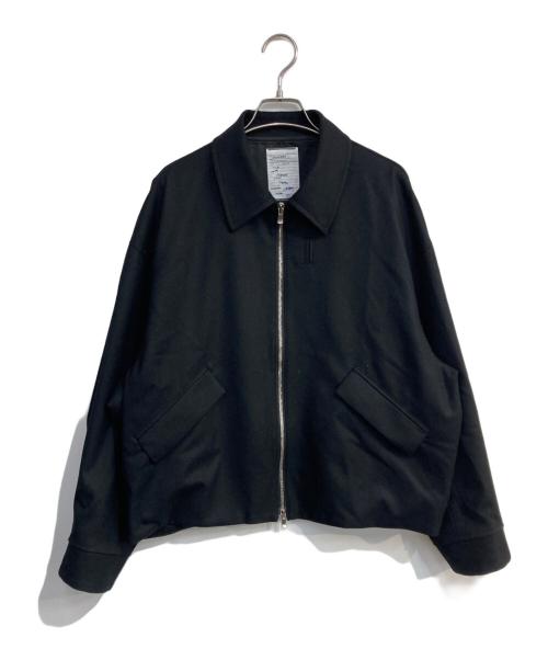 SHAREEF（シャリーフ）SHAREEF (シャリーフ) 2/72強圧縮フラノブルゾン　115550225 ブラック サイズ:1の古着・服飾アイテム