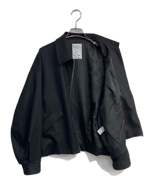 SHAREEF（シャリーフ）SHAREEF (シャリーフ) 2/72強圧縮フラノブルゾン　115550225 ブラック サイズ:1の古着・服飾アイテム