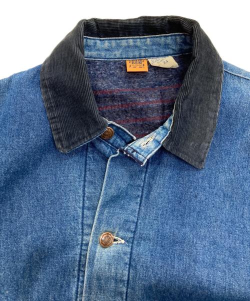 BIG BEN（ビックベン）BIG BEN (ビックベン) Wrangler (ラングラー) 裏地ネルデニムカバーオール　 USA製 インディゴ サイズ:44の古着・服飾アイテム