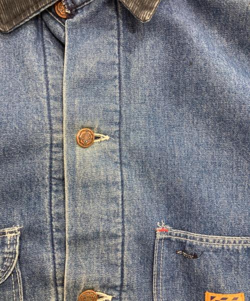 BIG BEN（ビックベン）BIG BEN (ビックベン) Wrangler (ラングラー) 裏地ネルデニムカバーオール　 USA製 インディゴ サイズ:44の古着・服飾アイテム