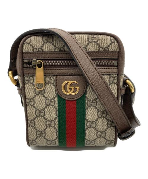 GUCCI（グッチ）GUCCI (グッチ) オフディアミニ メッセンジャーバッグ ブラウンの古着・服飾アイテム