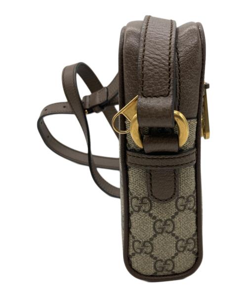 GUCCI（グッチ）GUCCI (グッチ) オフディアミニ メッセンジャーバッグ ブラウンの古着・服飾アイテム