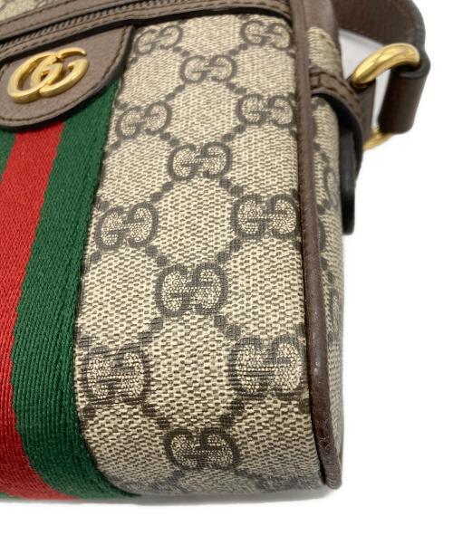 GUCCI（グッチ）GUCCI (グッチ) オフディアミニ メッセンジャーバッグ ブラウンの古着・服飾アイテム