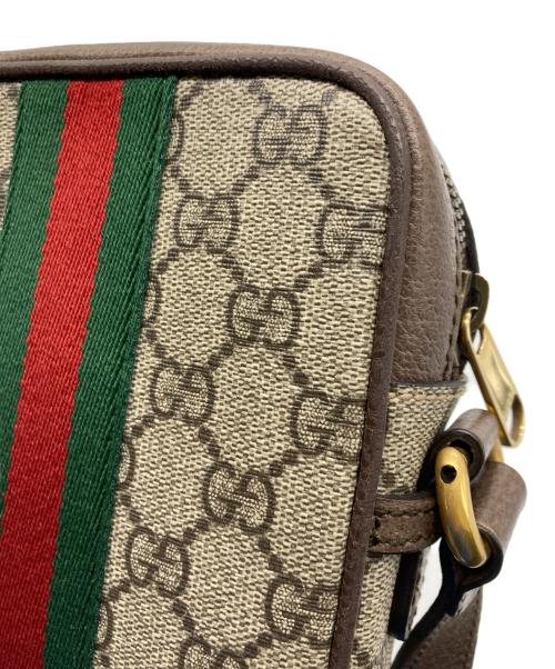 GUCCI（グッチ）GUCCI (グッチ) オフディアミニ メッセンジャーバッグ ブラウンの古着・服飾アイテム
