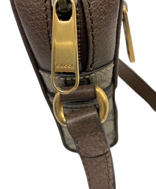 GUCCI（グッチ）GUCCI (グッチ) オフディアミニ メッセンジャーバッグ ブラウンの古着・服飾アイテム