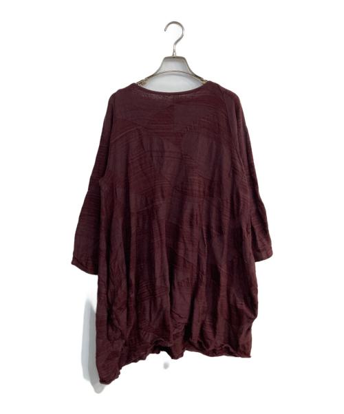 JURGEN LEHL（ヨーガンレール）JURGEN LEHL (ヨーガンレール) ロングスリーブチュニック　J0114UB532 ボルドー サイズ:Mの古着・服飾アイテム