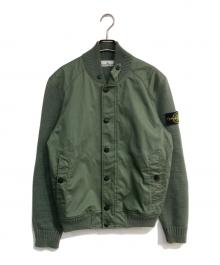 STONE ISLAND（ストーンアイランド）の古着「BIORASO WITH BIO-ALLOY LIGHT COVER-TC AND KNIT　24SS　801543935」｜グリーン