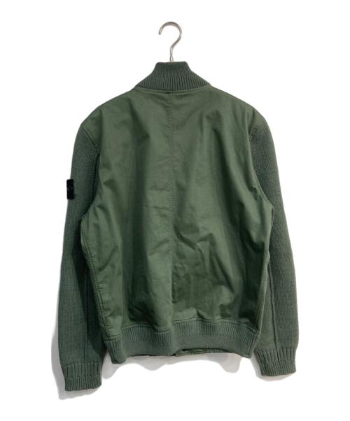 STONE ISLAND（ストーンアイランド）STONE ISLAND (ストーンアイランド) BIORASO WITH BIO-ALLOY LIGHT COVER-TC AND KNIT　24SS　801543935 グリーン サイズ:Mの古着・服飾アイテム