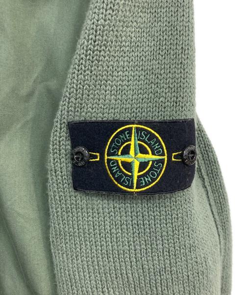 STONE ISLAND（ストーンアイランド）STONE ISLAND (ストーンアイランド) BIORASO WITH BIO-ALLOY LIGHT COVER-TC AND KNIT　24SS　801543935 グリーン サイズ:Mの古着・服飾アイテム
