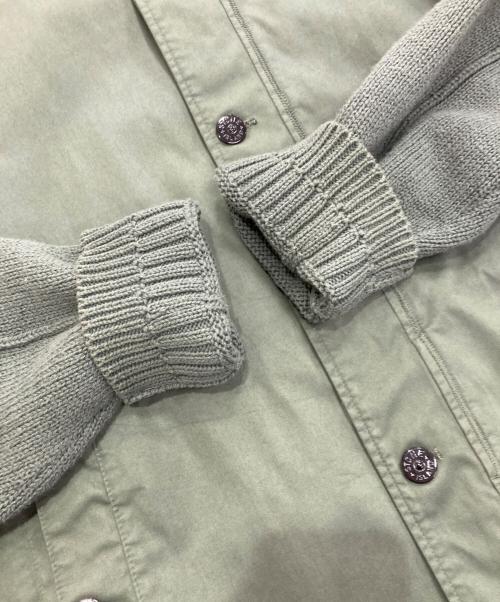 STONE ISLAND（ストーンアイランド）STONE ISLAND (ストーンアイランド) BIORASO WITH BIO-ALLOY LIGHT COVER-TC AND KNIT　24SS　801543935 グリーン サイズ:Mの古着・服飾アイテム