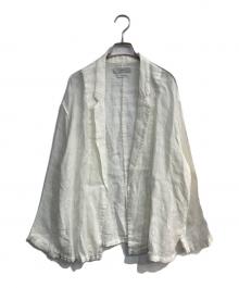 ARGUE（アーギュ）の古着「リネンジャケット　AR24SS-AP035」｜ホワイト